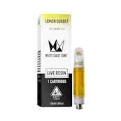 LEMON SORBET LIVE RESIN CART 1G - WEST COAST CURE