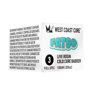 WEST COAST CURE - GRAPE PIE LIVE ROSIN COLD CURE BADDER - TIER 3 - 1G - WEST COAST CURE