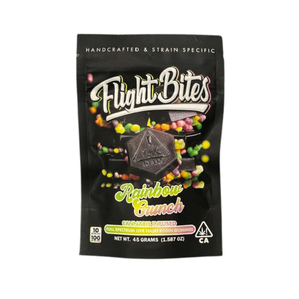 Flight Bites - RAINBOW CRUNCH LIVE HASH ROSIN GUMMIES 100MG - FLIGHT BITES Main Image