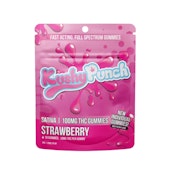 STRAWBERRY INDIVIDUAL GUMMY 100MG - KUSHY PUNCH