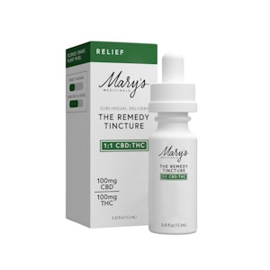 MARY'S MEDICINALS - 1:1 CBD:THC THE REMEDY TINCTURE - MARY'S MEDICINALS