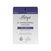 PATCH (10CT) - INDICA RELAX 200MG - MARY'S MEDICINALS