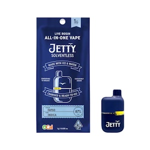 JETTY EXTRACTS - FATSO SOLVENTLESS ALL IN ONE MINI DISPOSABLE 1G - JETTY EXTRACTS