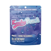 BLUEBERRY INDIVIDUAL GUMMY 100MG - KUSHY PUNCH