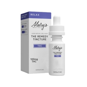 MARY'S MEDICINALS - RELAX - THE REMEDY THC 1000MG TINCTURE - MARY'S MEDICINALS