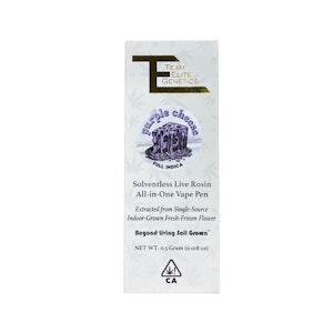 TEAM ELITE GENETICS - PURPLE CHEESE LIVE ROSIN ALL IN ONE DISPOSABLE 0.5G - TEAM ELITE GENETICS