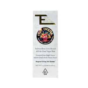 Team Elite Genetics - FRUIT COCKTAIL LIVE ROSIN ALL IN ONE DISPOSABLE 0.5G - TEAM ELITE GENETICS