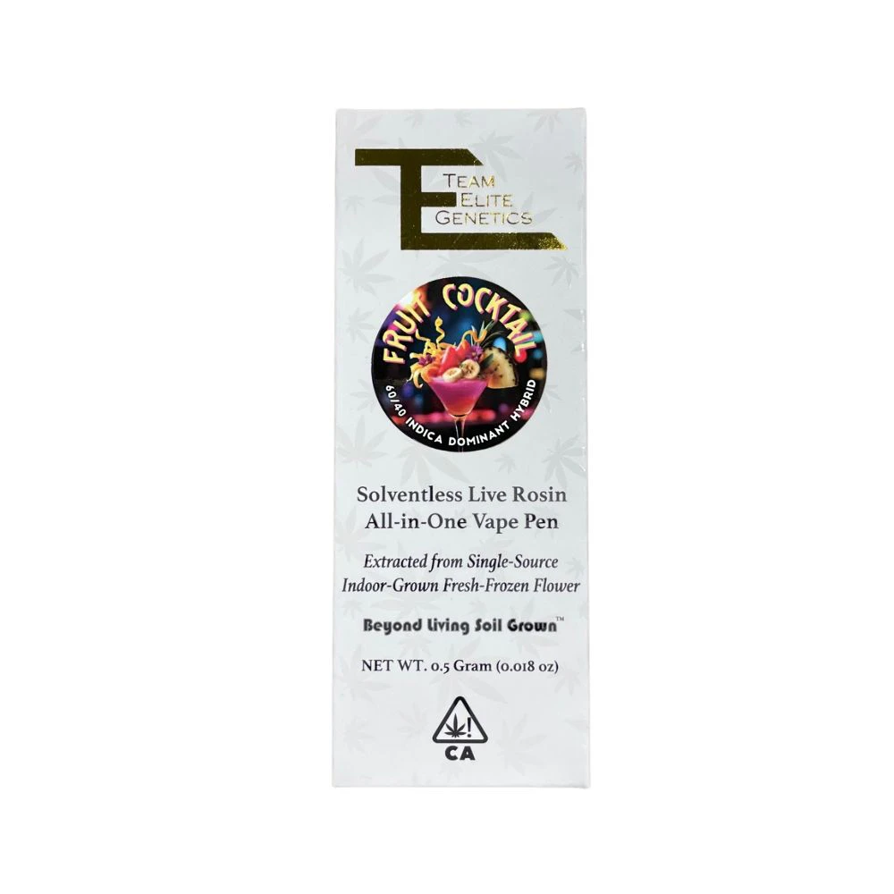 Team Elite Genetics - FRUIT COCKTAIL LIVE ROSIN ALL IN ONE DISPOSABLE 0.5G - TEAM ELITE GENETICS Main Image