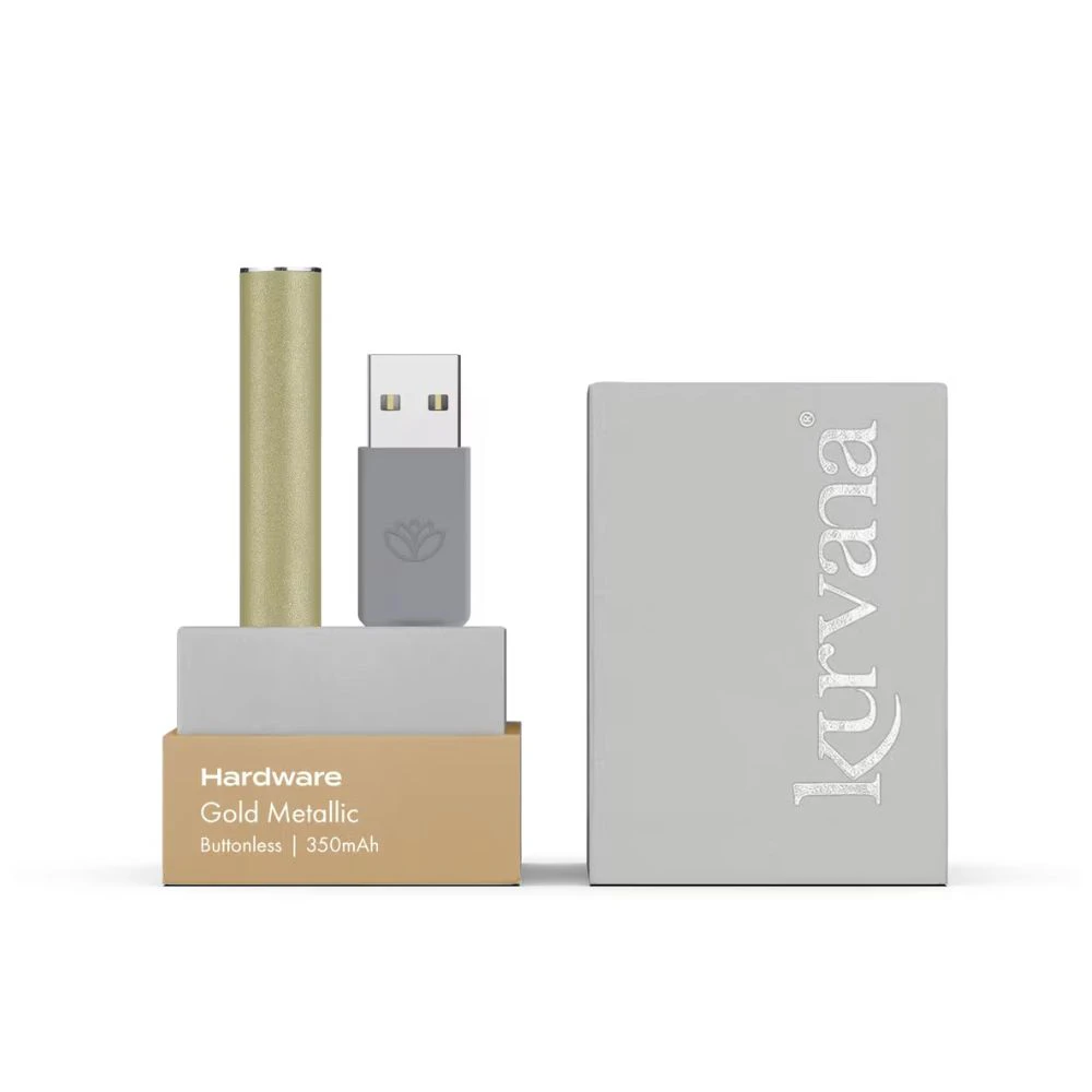 Kurvana - BATTERY - GOLD - 510 BUTTONLESS - KURVANA Main Image