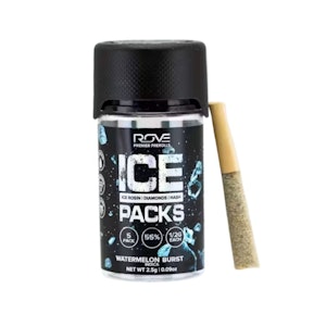 ROVE - WATERMELON BURST ICE PACKS ROSIN DIAMOND HASH INFUSED (5PK) - ROVE