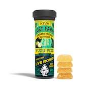 LOST FARM ROSIN GUMMIES - YUZU FIZZ 100MG (SOUR DREAM) - KIVA CONFECTIONS