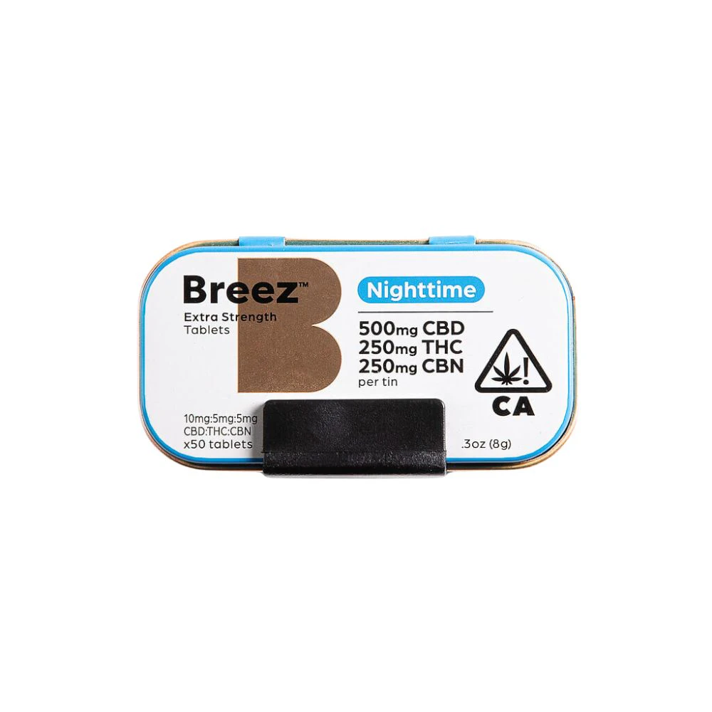 Breez - CBN NIGHTTIME EXTRA-STRENGTH TABLETS TIN - BREEZ Main Image