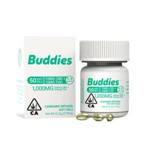 BUDDIES - 1:1 | THC:CBD CAPS (50CT) - BUDDIES