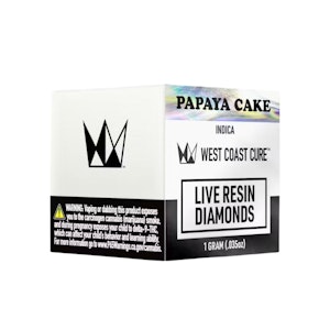 WEST COAST CURE - DIAMONDS - PAPAYA CAKE 1G - WEST COAST CURE
