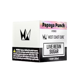 WEST COAST CURE - LIVE RESIN SUGAR - PAPAYA PUNCH 1G - WEST COAST CURE
