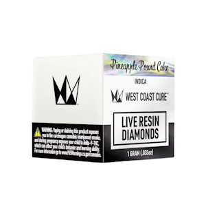 West Coast Cure - DIAMONDS - PINEAPPLE POUND CAKE 1G - WEST COAST CURE