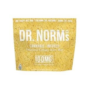 DR. NORM'S - ORIGINAL RICE KRISPY BAR 100MG - DR. NORM'S