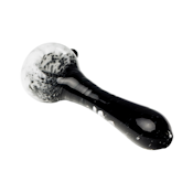 WHITE FRIT WITH BLACK TWIST PIPE - HUMAN GRADE