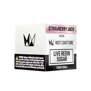 WEST COAST CURE - LIVE RESIN SUGAR - STRAWBERRY JACK 1G - WEST COAST CURE