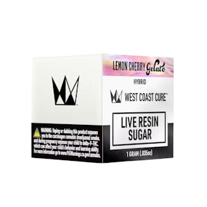 WEST COAST CURE - LIVE RESIN SUGAR - LEMON CHERRY GELATO 1G - WEST COAST CURE