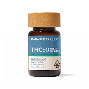 PAPA & BARKLEY - THC50 RELEAF CAPSULE (20CT) - PAPA & BARKLEY