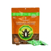 MILK CHOCOLATE PEANUT BUTTER CUPS 100MG - EMERALD SKY