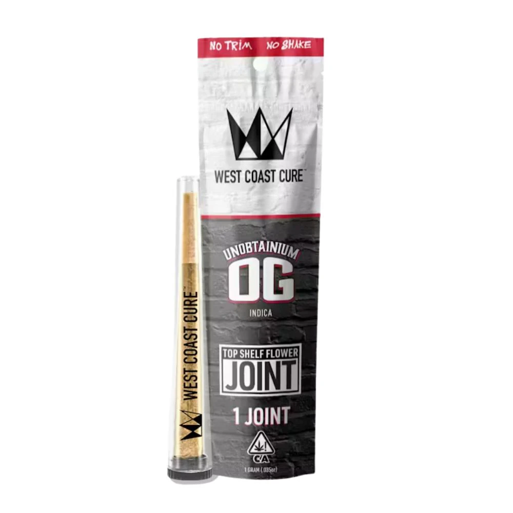 West Coast Cure - UNOBTAINIUM OG PREROLL 1G - WEST COAST CURE Main Image