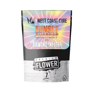 WEST COAST CURE - SUNSET SHERBET DIAMOND INFUSED 7G - WEST COAST CURE