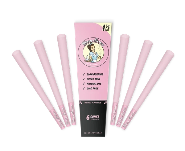 Blazy Susan - Blazy Susan Pink Paper Cones 1 1/4 (6) Main Image
