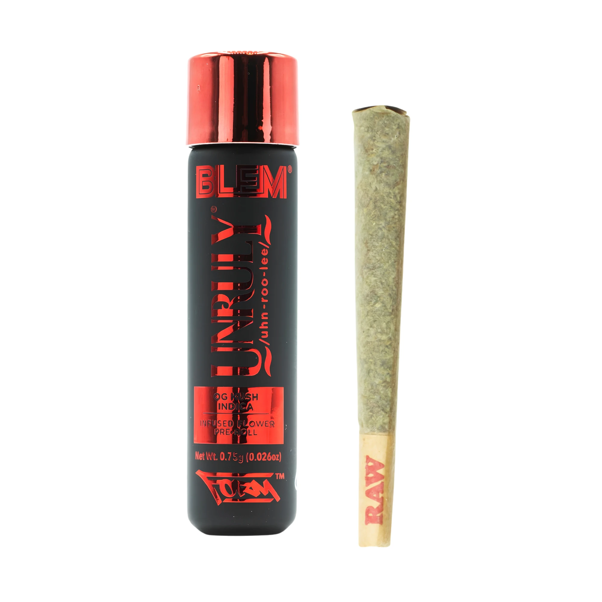 BLEM - Blem | Unruly OG | Infused Pre-Roll | [.75g] | Indica Main Image