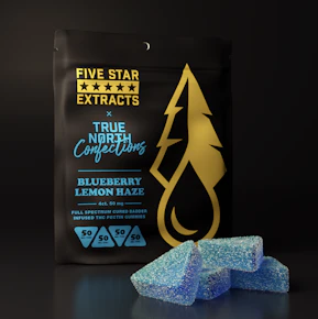 Blueberry Lemon Haze 4x50mg THC Full Spectrum Vegan Gummies