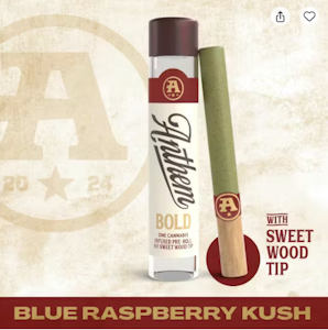 GRASSROOTS (NM) - Anthem | Bold Wood Tip Infused Blue Raspberry Kush Pre-Roll 1g