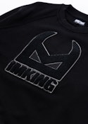 IMKING | Black Chenille Crew Neck | 2X-LARGE