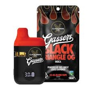 CLAYBOURNE CO. - [Claybourne Co.] Gassers Vape AIO - 1g - Black Triangle OG (I)
