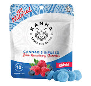KANHA - KANHA | BLUE RASPBERRY - 10PK | EDIBLE | 100MG