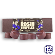 Blueberry Dark Chocolate Truffles | 5pc 100mg (THC) (Live Hash Rosin)