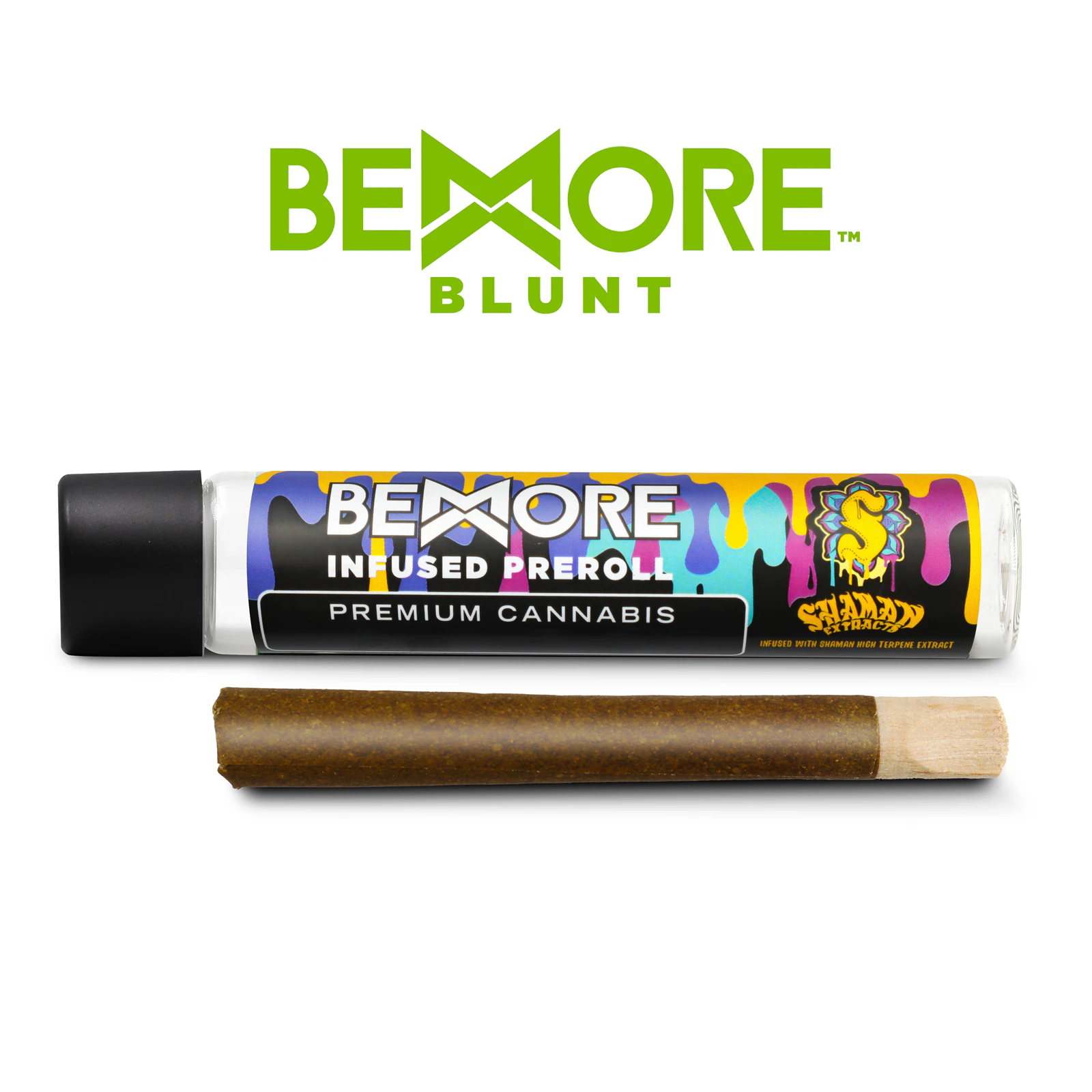 BeMore Blunt - BEMORE | CHERRY RUNTZ X PINEAPPLE BREEZE BLUNT - INFUSED | PREROLL | 1.5G Main Image