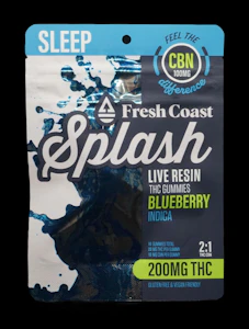 42 Degrees Processing - Splash-200mg THC:100mg CBN-FCE-Indica Blueberry