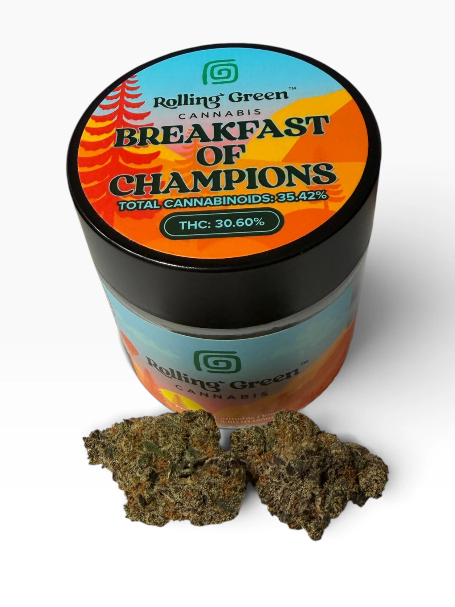 Rolling Green - Breakfast of Champions 3.5g Flower Jar Main Image