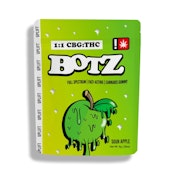 Botz Sour Apple Gummy, 1:1 CBG:THC