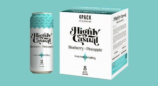 Highly Casual - Blueberry Pineapple Seltzer 4pk - 2mg