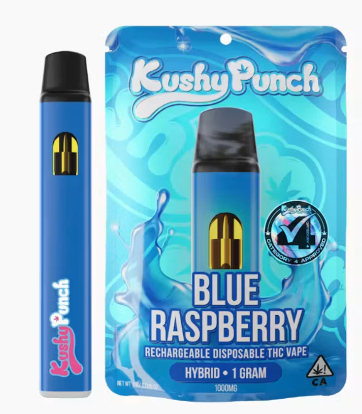 Kushy Punch - 1G Kushy Punch Vape - Blue Raspberry Main Image