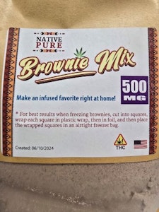 Native Pure - BROWNIE MIX 500mg