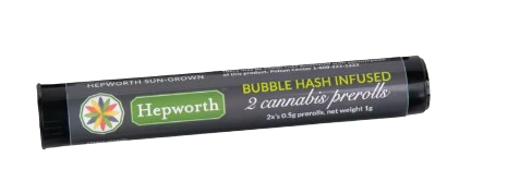 Hepworth - Durban Poison x Soap Flower + Mimosa Bubble Hash Infused Pre Roll - 2 Pack .5G - 1G Main Image