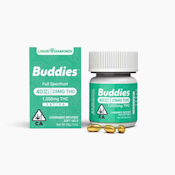 BUDDIES - Capsules - 25MG - 40CT - Sativa - Liquid Live Resin - 1000MG