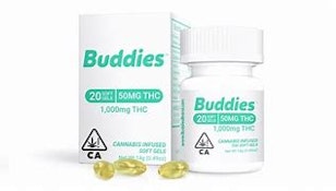 BUDDIES - Hybrid 50mg Live Resin Capsule 20ct