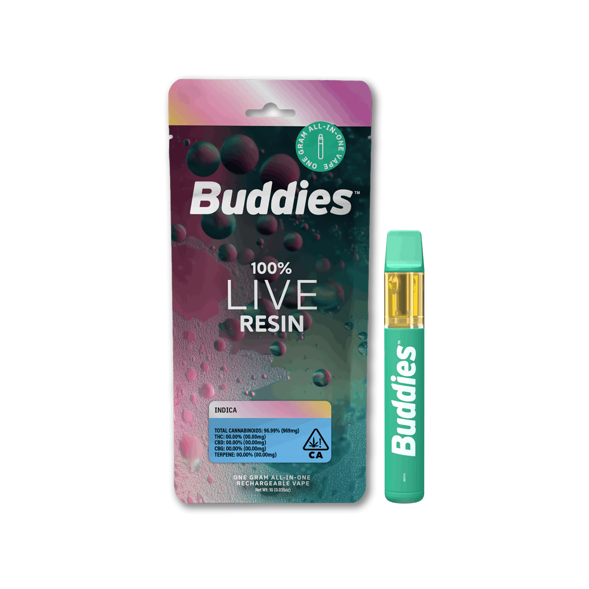Buddies Brand - BUDDIES | OIL SPILLZ LIVE RESIN - AIO | CARTRIDGE | 1G Main Image