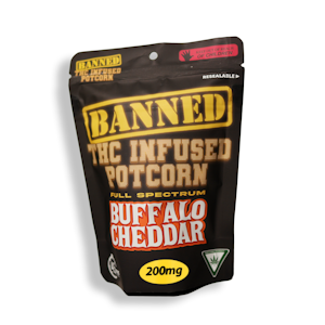 Banned Edibles - Banned - Buffalo Cheddar Potcorn - 200mg