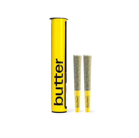 Butter - Ice Cream Cake -Indica- 20.9% THC | 1g (2pk Pre-Rolls) | Butter --AA6 Back