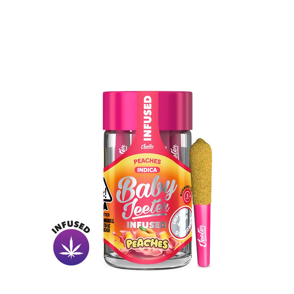 Baby Jeeters - Peaches - Infused Preroll Pack - 5pk - 2.5g